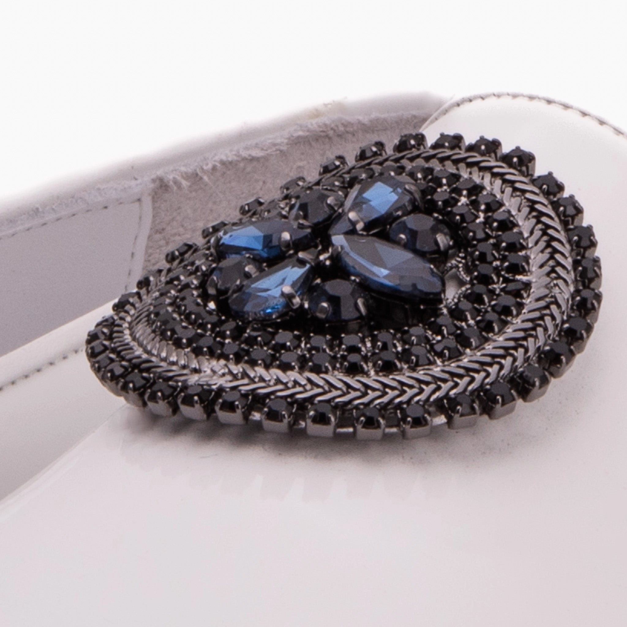 Best Platform Loafers The Pombe White Patent Leather Dress Slip-on Loafer Men Shoe