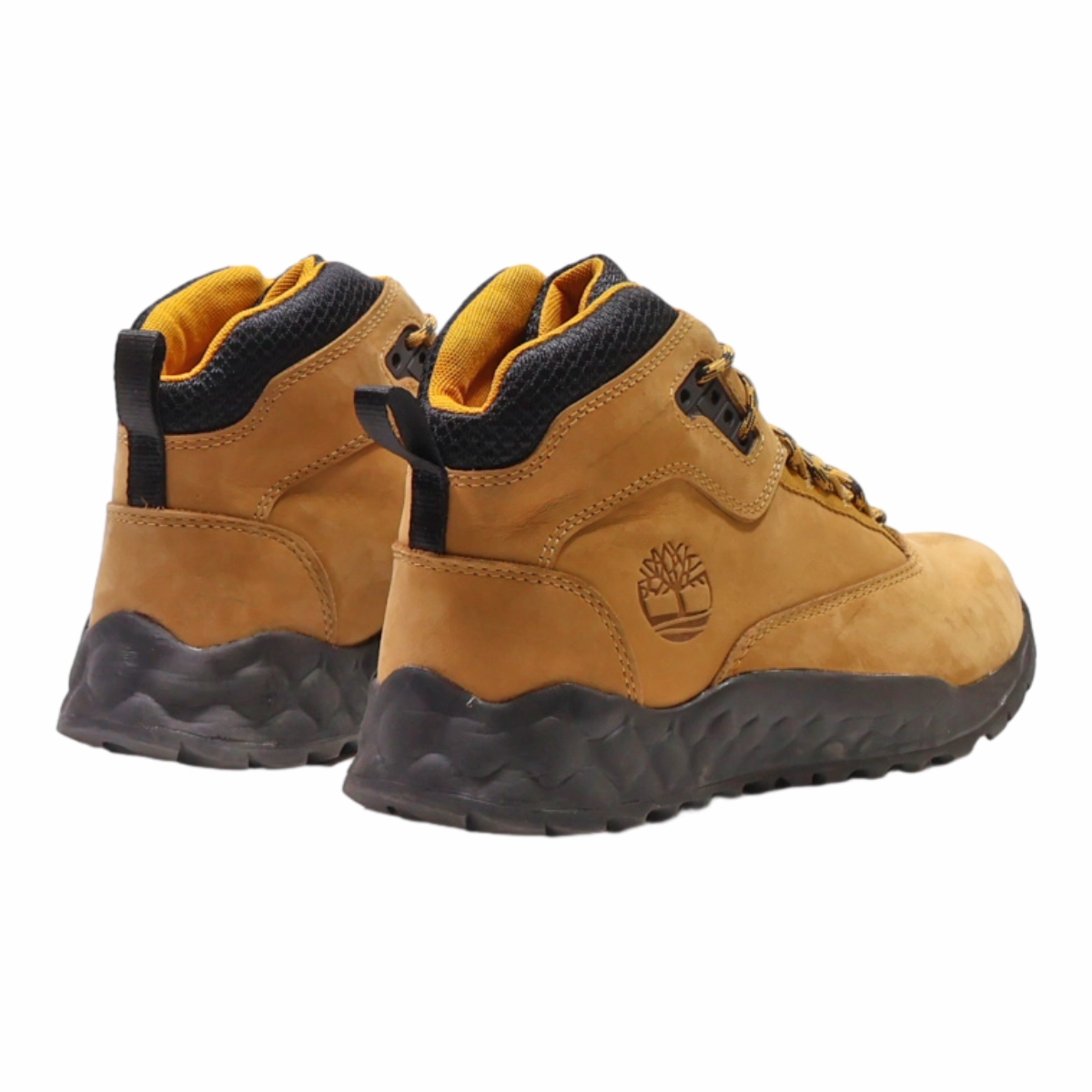 Modells Hiking Shoes TIMBERLAND Hiking Boots Brown Leather Boys UK 3.5