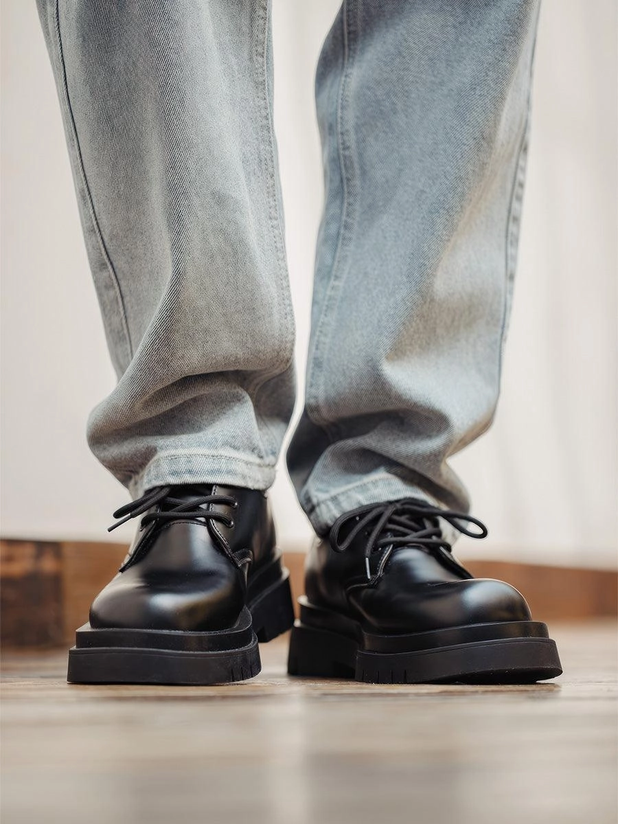 Retro Style Thick Sole Derby Shoes Kiko Kostadinov Nash Lace Up Shoe