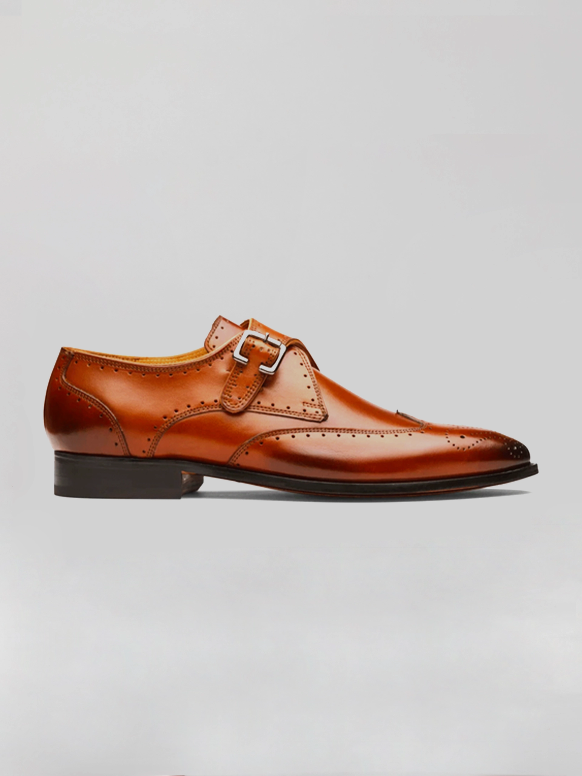 Brog Definition Kaiser Single Monk-strap - Cognac