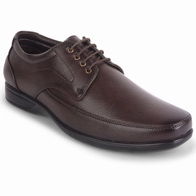 Lace Up Road Shoes Fortune Brown Lacing Formal Derby Shoes For Men HML-5E By Liberty