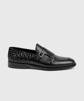 British Made Brogues Black Double Monk