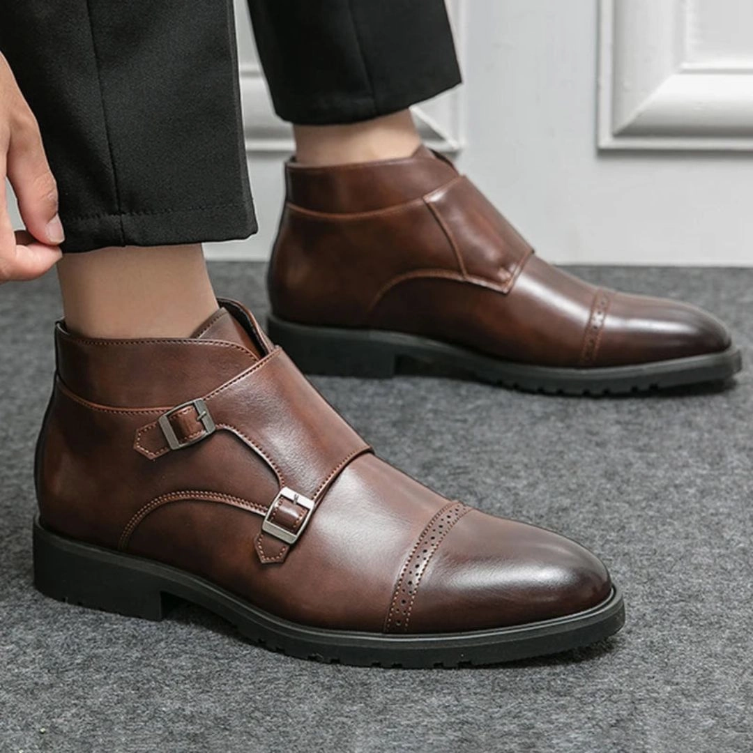 Tobias Monk Leather Boots Hybrid Brogues