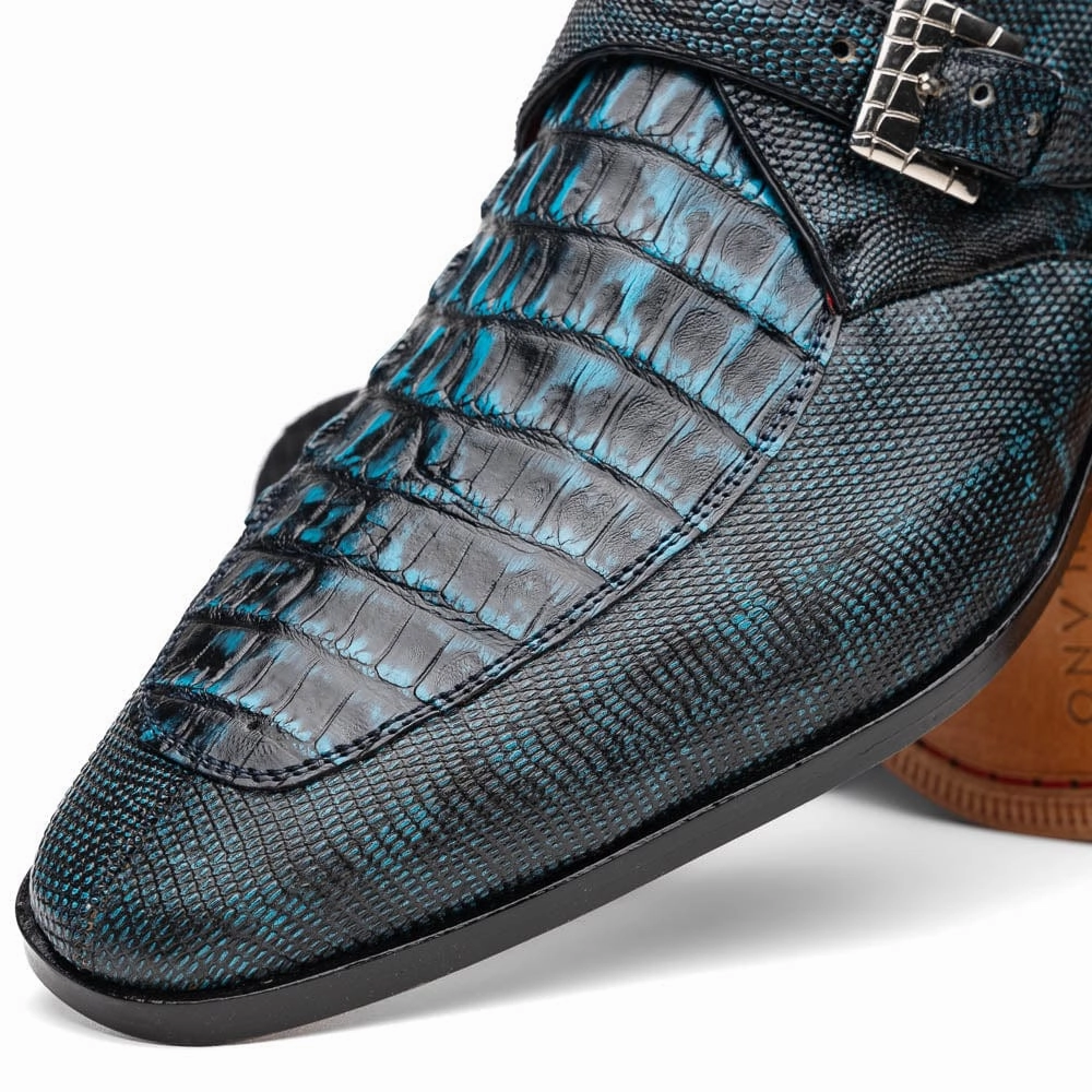 Toluca Rustic Blue Scottish Brogue