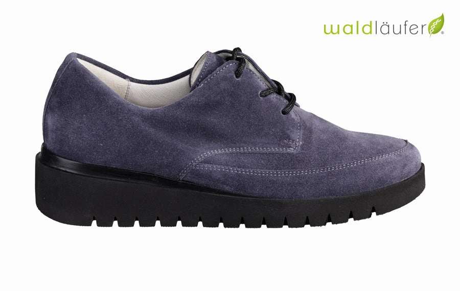 Wal Tamara Blue Brogues For Wide Feet
