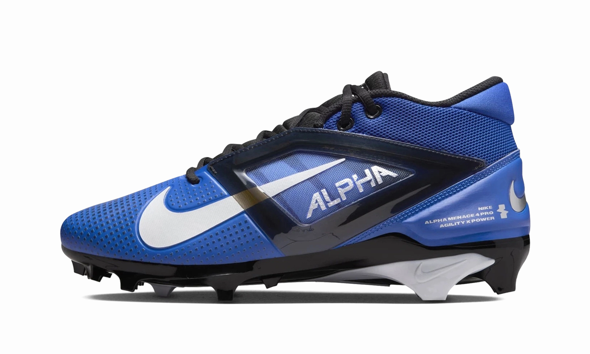 Alpha Menace 4 Pro "Hyper Royal White" Kangaroo Leather Soccer