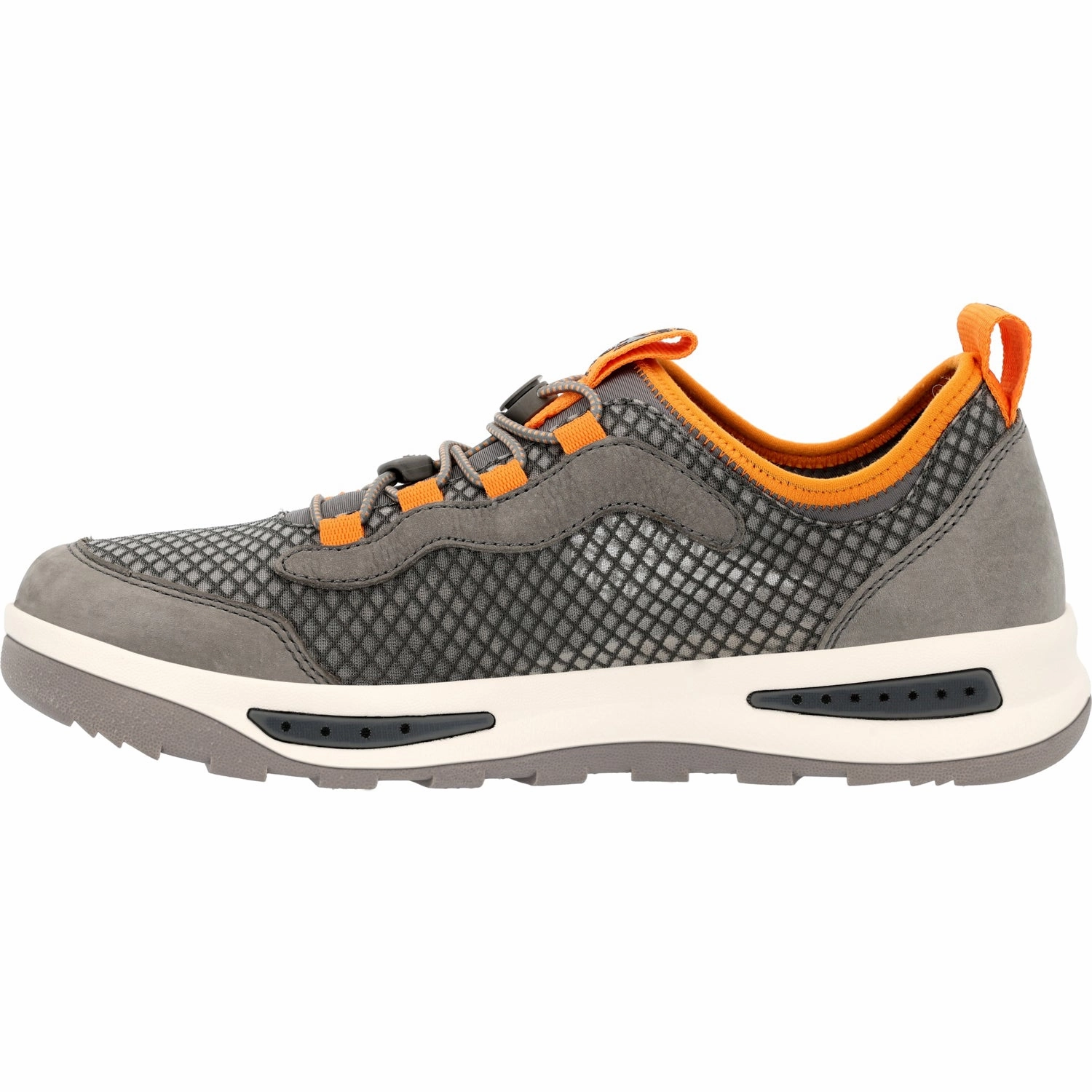 Rocky Mens Nowake Outdoor Grey/Orange Mesh Hiking Shoes Super Lightweight Hiking Shoes