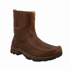 Jimmy Webb Climbing Shoes Twisted X Men's 8" Waterproof Toffee Brown Pull On Hiker Boots MHKBW05