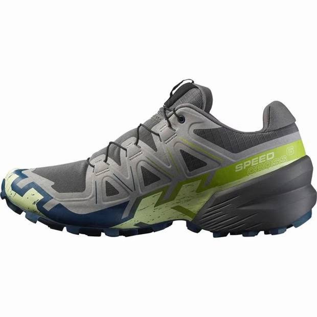 Trail Tennis Shoes Men's Speedcross 6 Trail Running Shoes Castlerock / Lime Cream / Poseidon