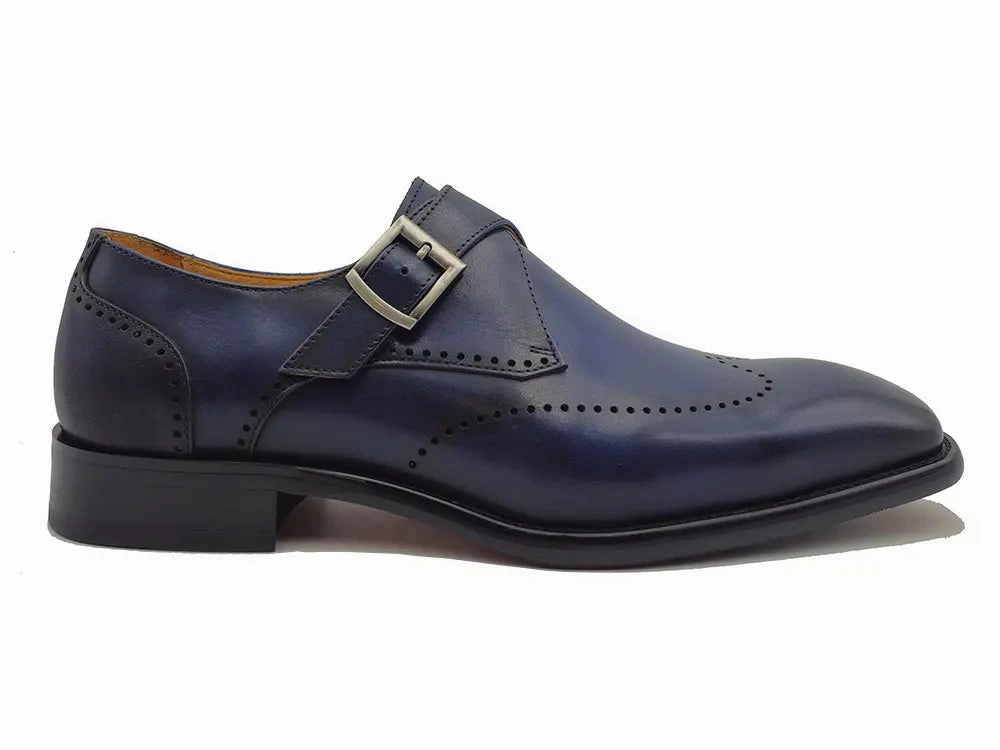 Calfskin Single Monk Loafer Types Of Brogues