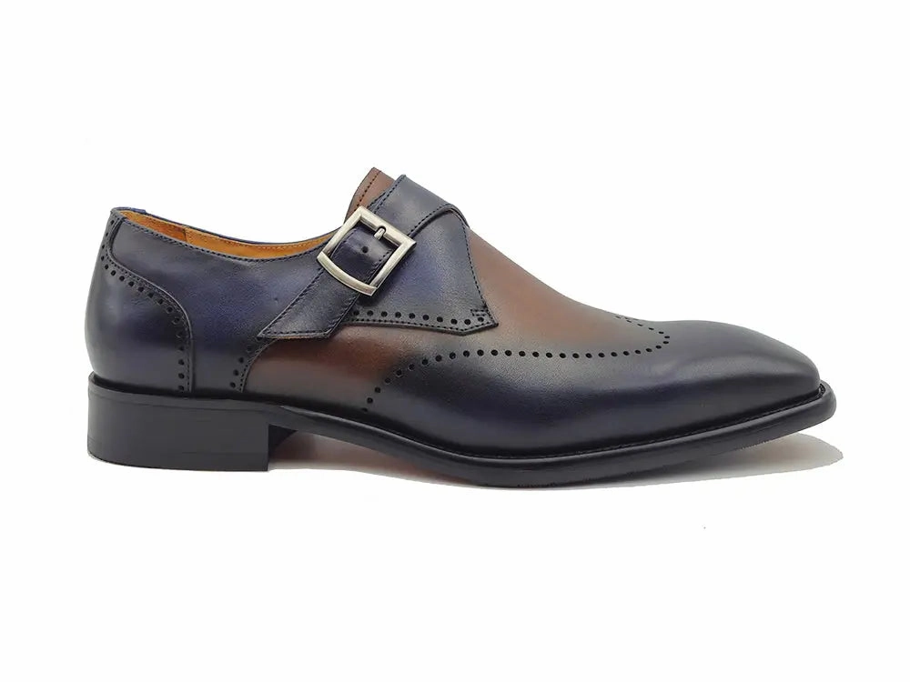 3989 Brogue Bex Calfskin Single Monk Loafer