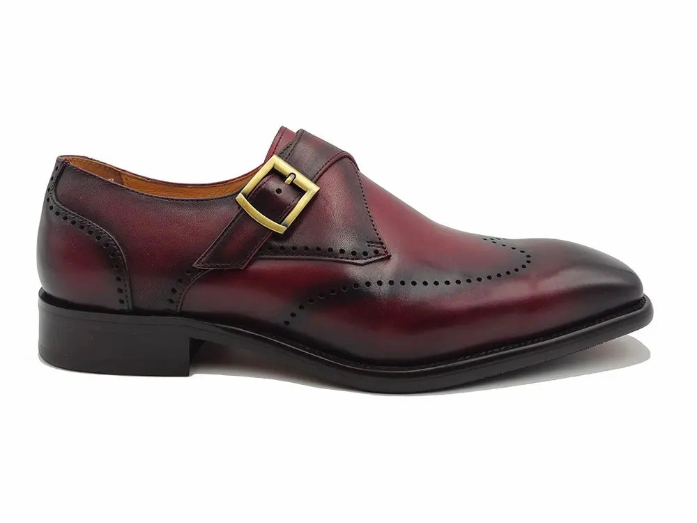 Calfskin Single Monk Loafer Brogues Band