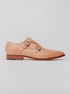 Brogues Size 5 ARISTOCRAT DOUBLE MONKS - NUDE