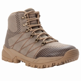 Traverse-Sand/ brown | Propet Stiff Soled Hiking Shoes