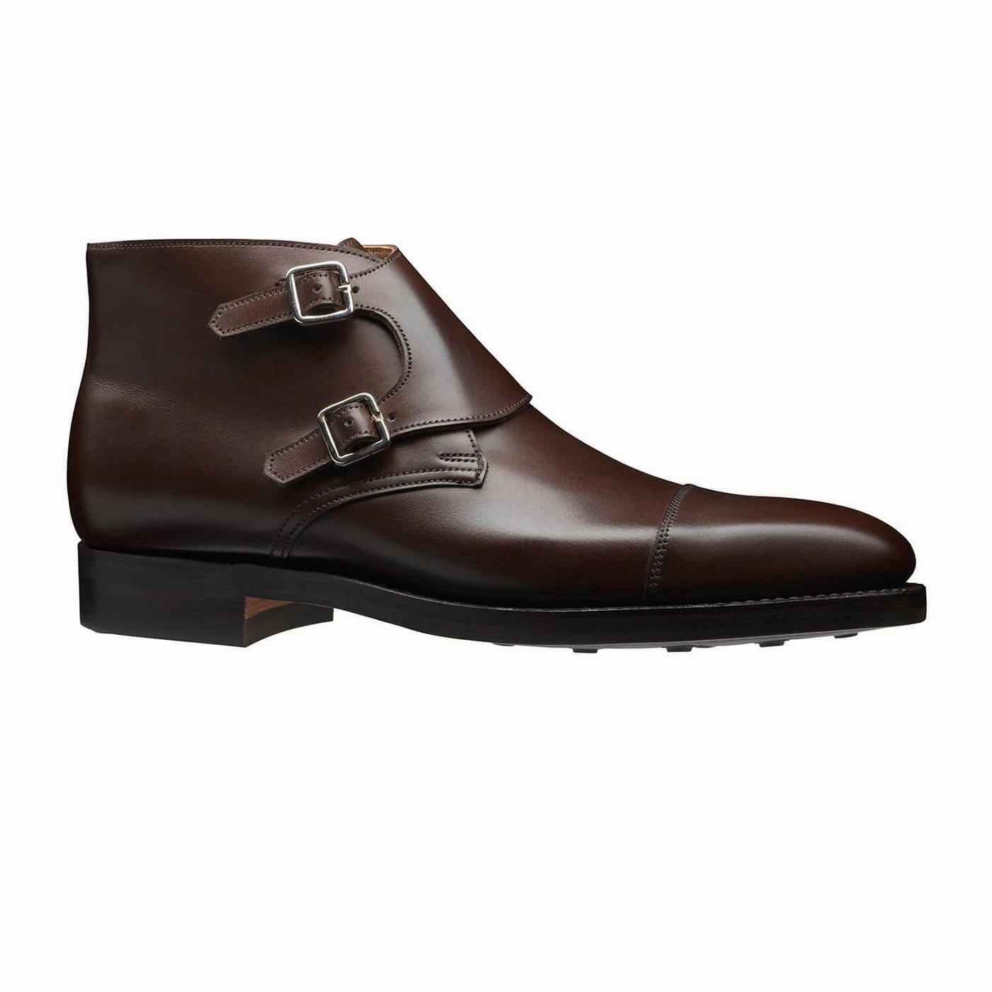 Camberley Dark Brown Burnished Calf Suede Brogue Shoes
