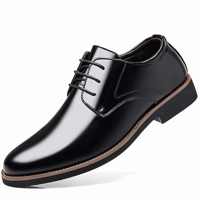 Formal Leather Shoes Derby Oxfords Men's Best Lace Up Road Cycling Shoes