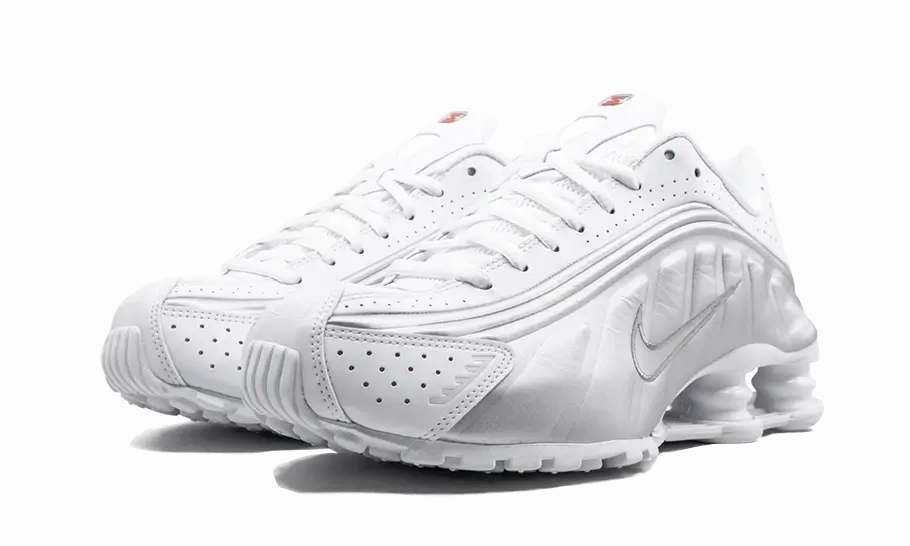 Comfy Nike Shoes Nike Shox R4 White Metallic Silver