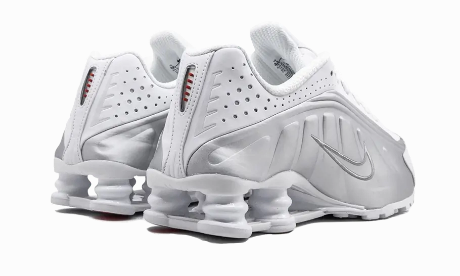 Nike Shox R4 White Metallic Silver Nike Air Max Ken Griffey Jr Shoes