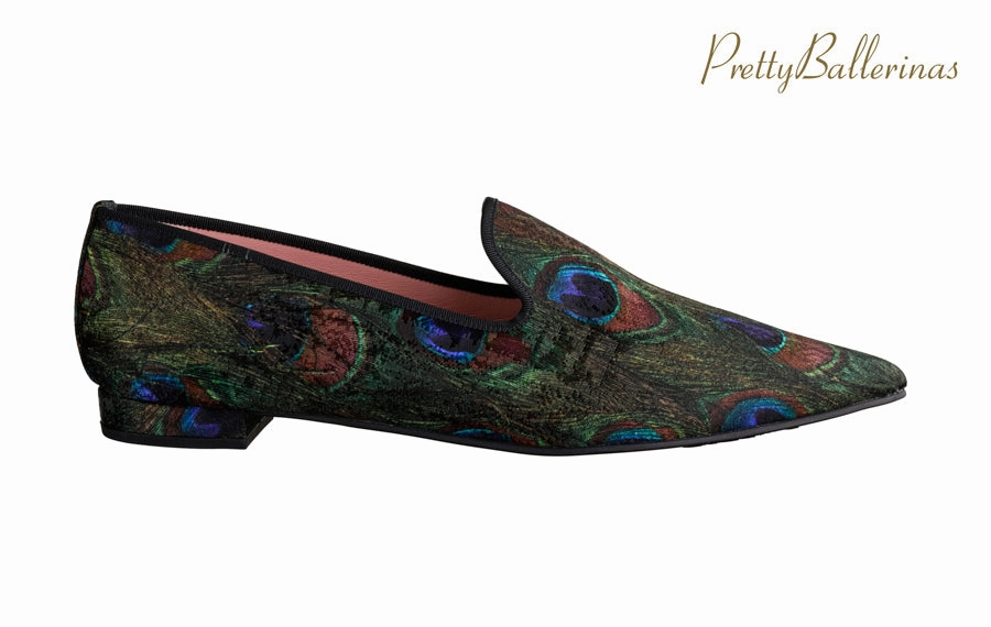 Pb Geisha Peacock Loafers In Spanish