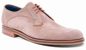 Derby - Parchment Suede Derby Lace-up Shoes