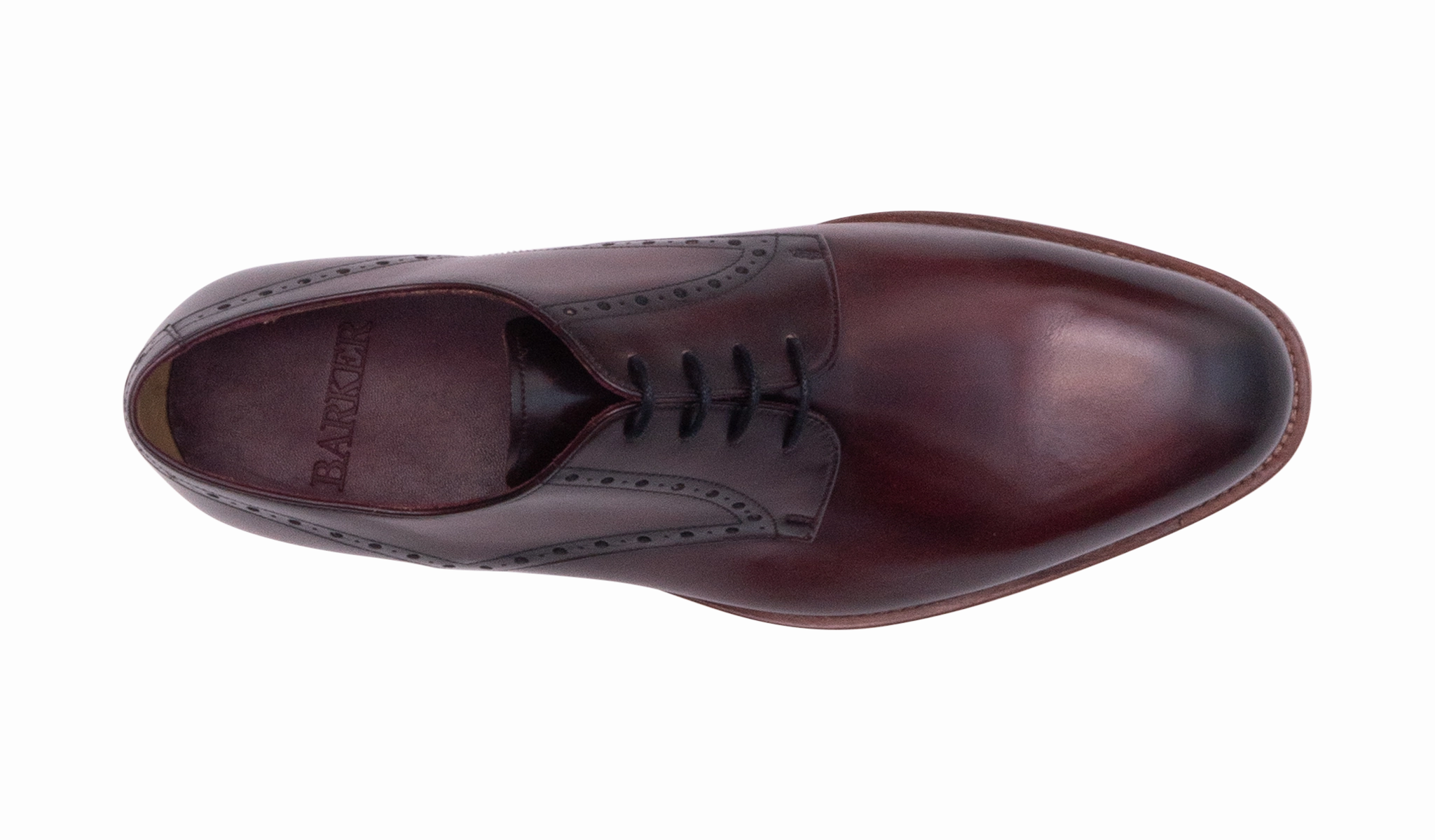 Trent- Hand Brushed Burgundy Over The Knee Lace Up Shoes