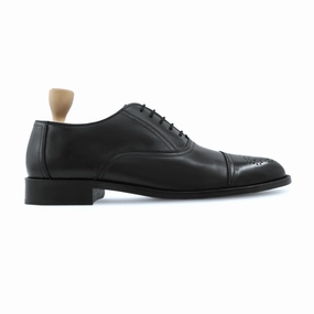 Oxfords Shoes Singapore Tresa - Men's Black Calf Leather Oxford Shoe