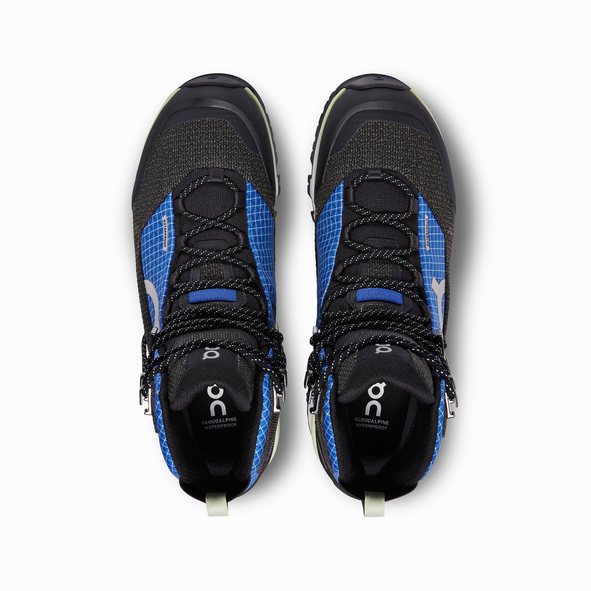 On Cloudalpine Waterproof Cobalt Limelight (Women'S) Running Platform Shoes