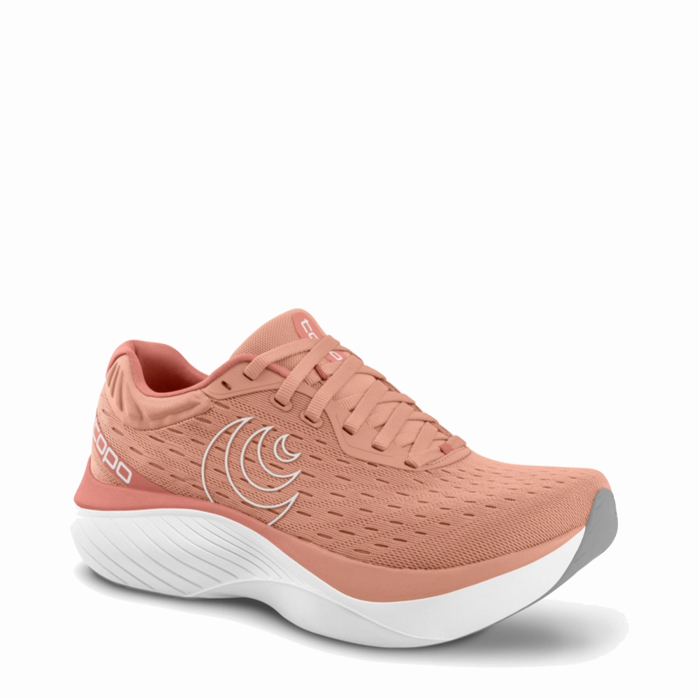 Topo Women's Atmos Sneaker in Dusty Rose/White Good Barefoot Running Shoes