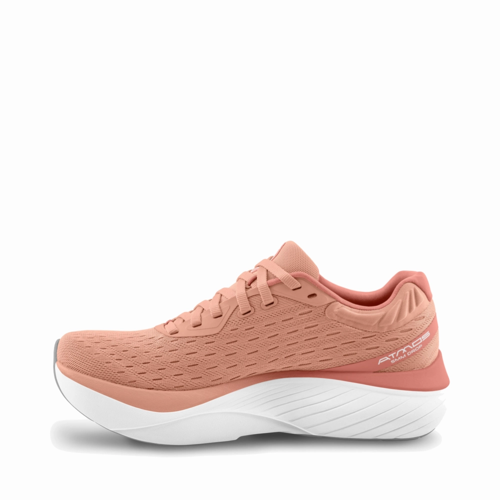 Running Shoes Cushion Topo Women's Atmos Sneaker in Dusty Rose/White