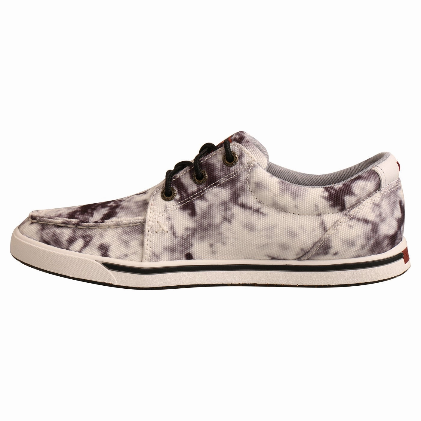 Washing Tennis Shoes In Washer Twisted X Ladies Black And White Tie-Dye Lace Up Kick Shoes WCA0041