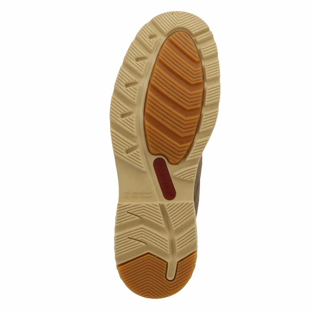 Redmond Trail Hiking Shoes Twisted X Men's 6" Shitake Brown Waterproof Work Boots MXCW004