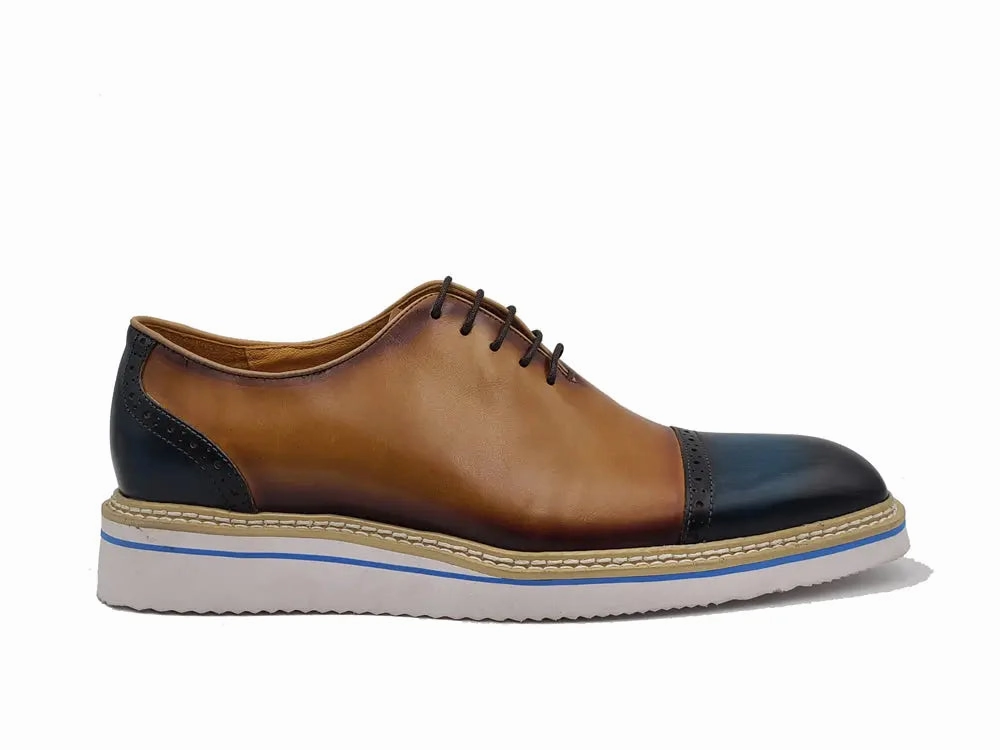 Park Avenue Cap Toe Oxford Two Tone Cap toe Calfskin Oxford