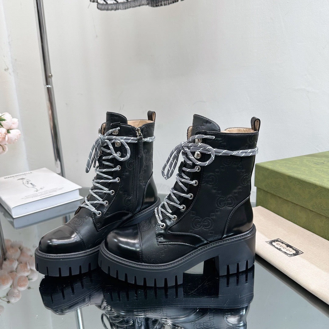 SE1219 Women's GG Matelass Lace-up Boot / Size5-10 Toddler Hiking Shoes