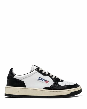 Stability Tennis Shoes Medalist Low Man White/Black Leather