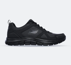 Under Armour Dynamic Select Training Shoes Men's Wide Fit Skechers 52630 Track Bucolo Sports Sneakers - Black