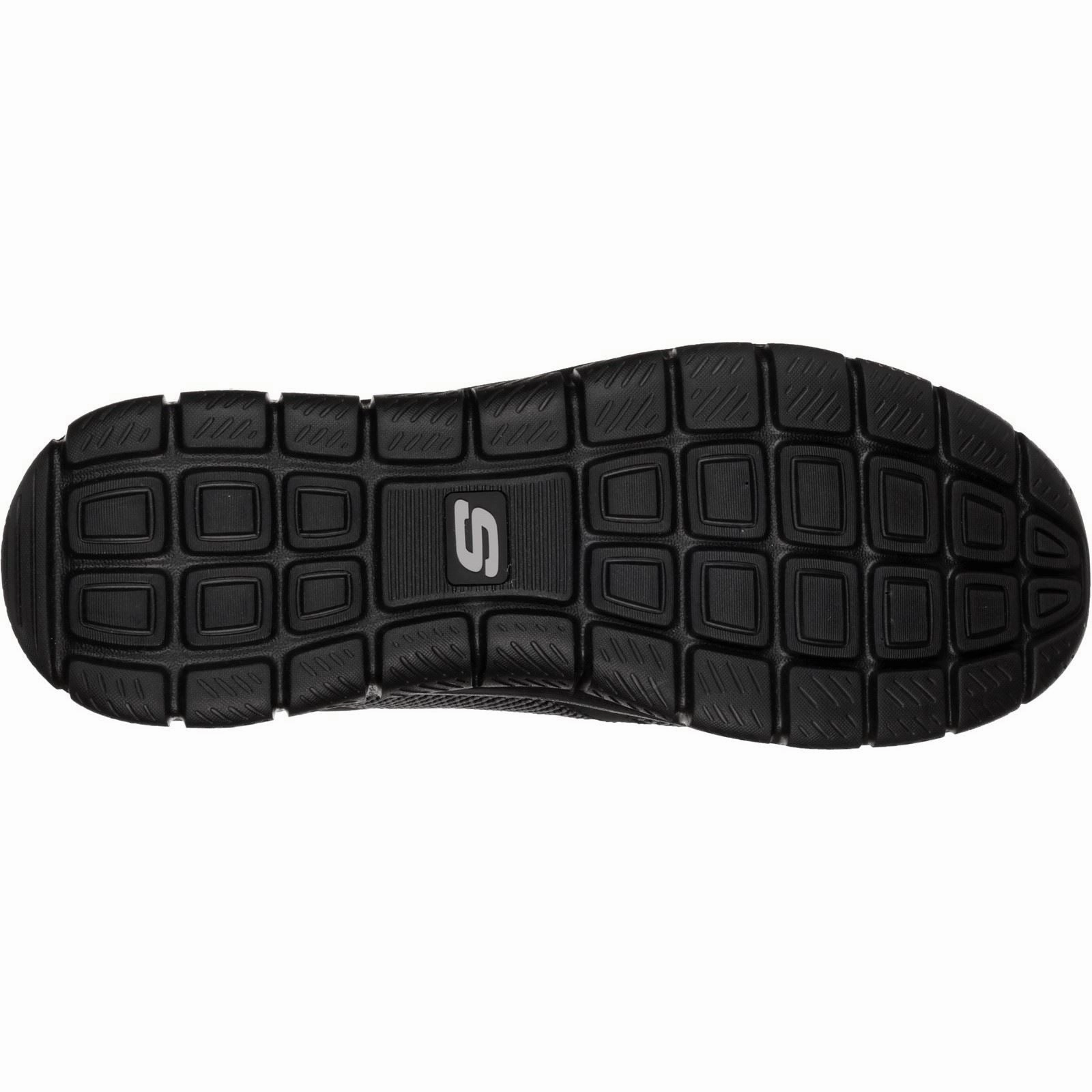 Men's Wide Fit Skechers 52630 Track Bucolo Sports Sneakers - Black Les Mills Training Shoes