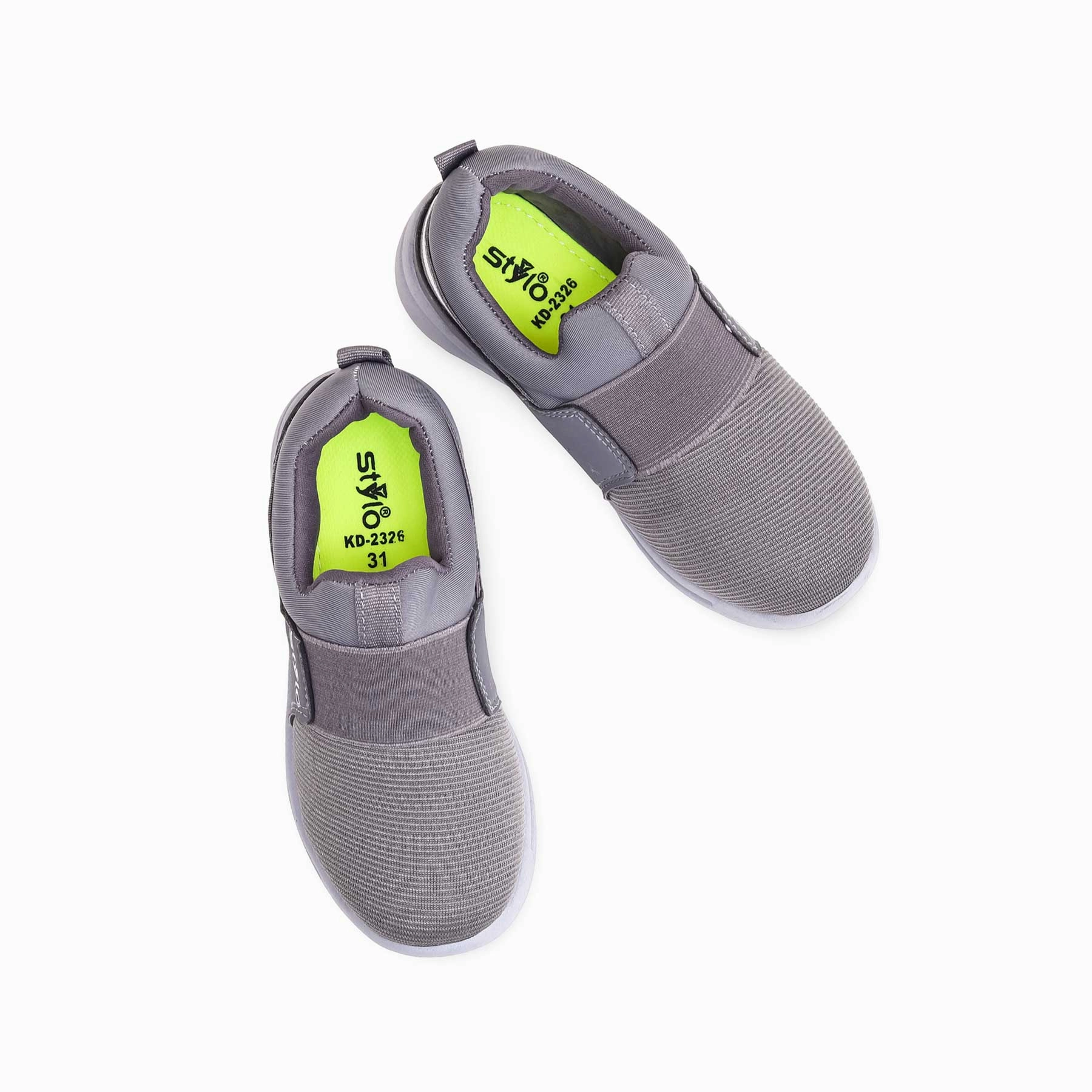 Casual Skating Shoes Boys Grey Casual Canvas KD2326