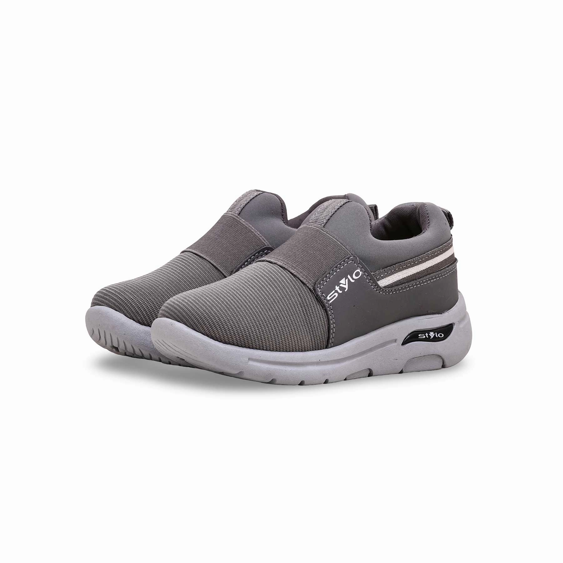 Boys Grey Casual Canvas KD2326 Best Casual Walking Shoes With Arch Support