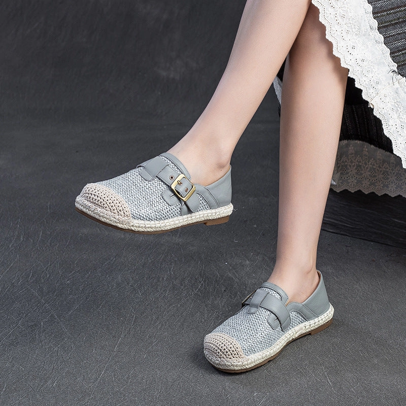 Best Casual Shoes For Supination Women Minimalism Breathable Plaited Canvas Flat Casual Shoes