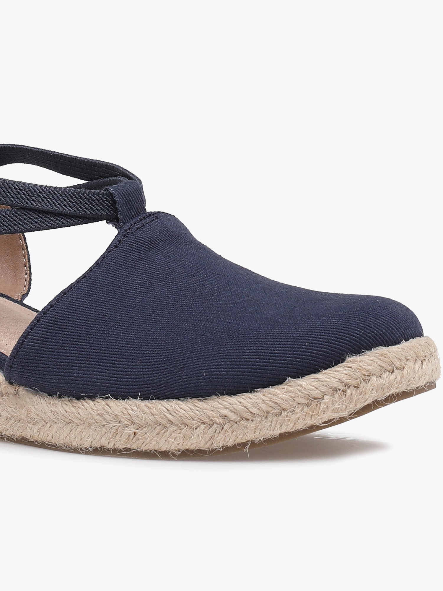 Comfy Casual Slip On Shoes Katrina 2 Navy Canvas