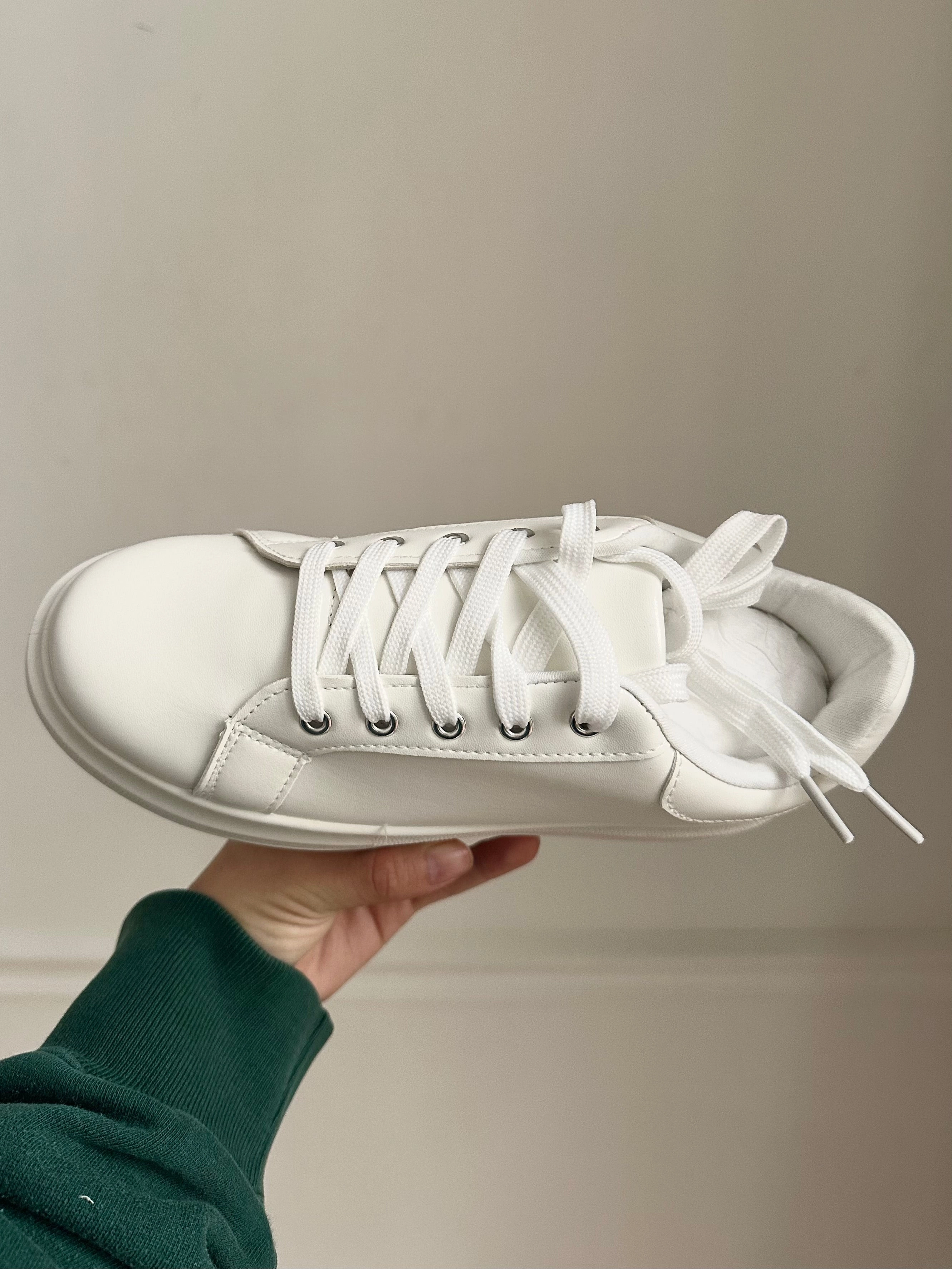 Classic White Platform Sneaker Mary Jane Shoes Spain