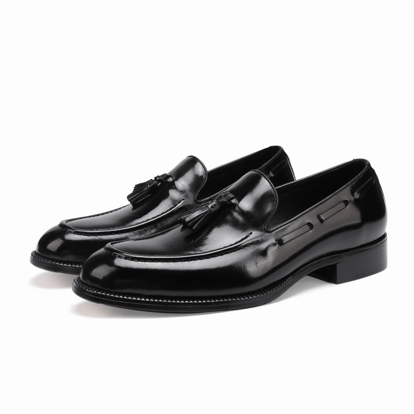 Genuine Shell Cordovan Leather Loafer  Shoes With Tassle H And M Loafers