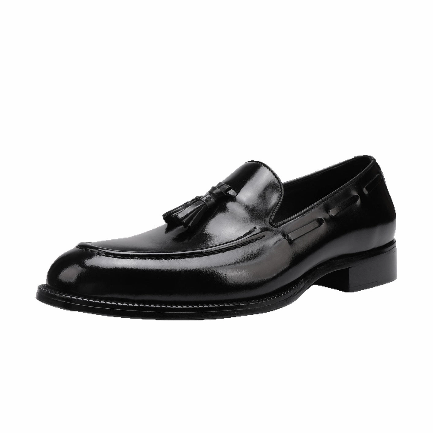 Loafers Slipping Genuine Shell Cordovan Leather Loafer  Shoes With Tassle