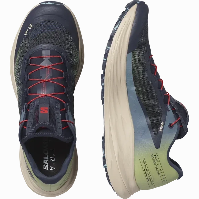 Trail Vs Hike Shoes Unisex Salomon S/Lab Ultra Sage/Cameo Blue/Ngtsky