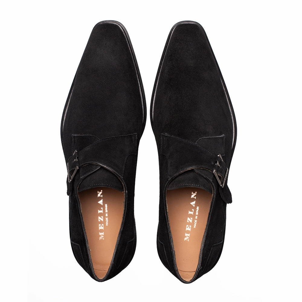 Classic Leather Brogues ALBINI SUEDE MONK STRAP | MEZLAN