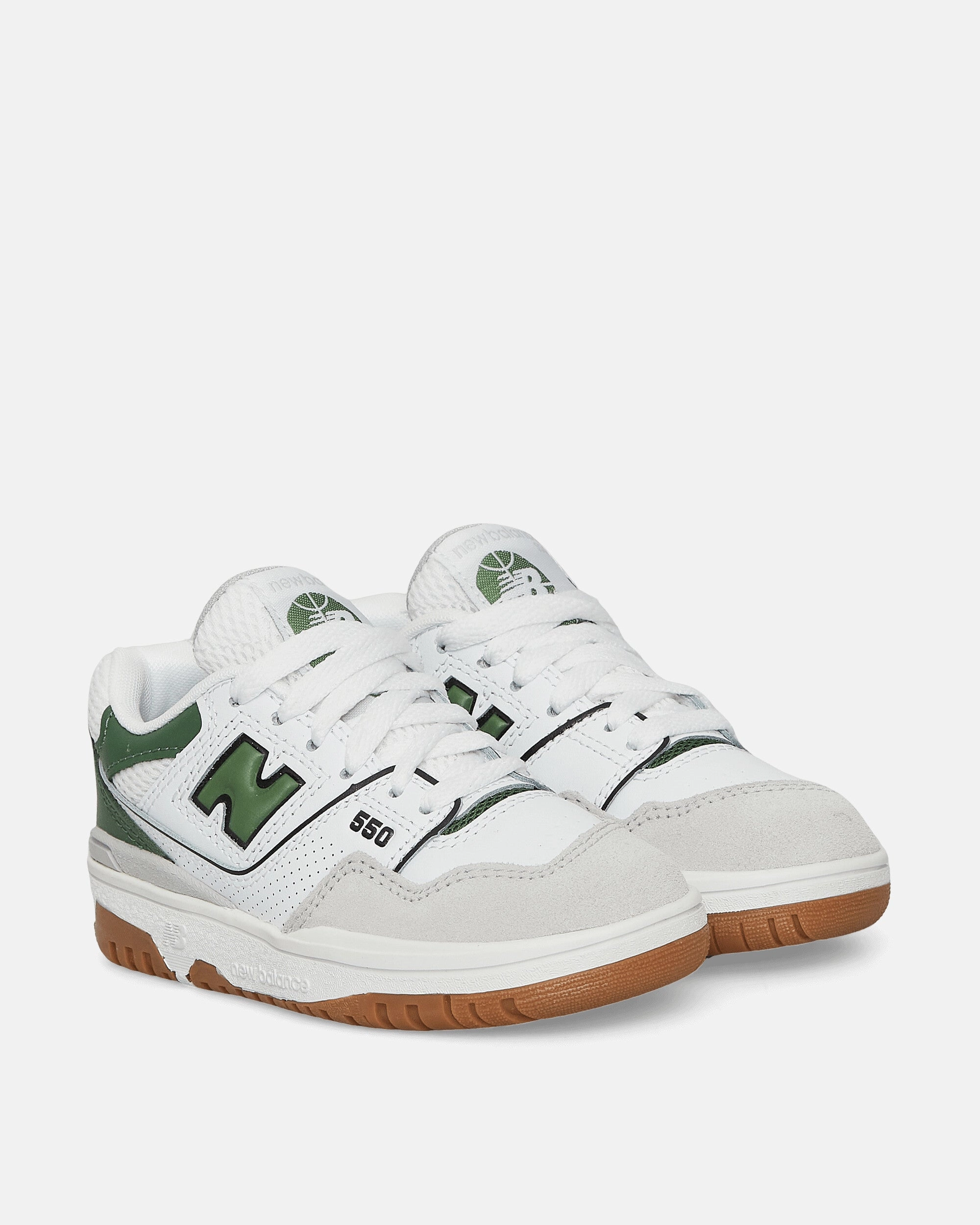 550 Kids Sneakers Brighton Grey / Green Basketball Shoes Friday