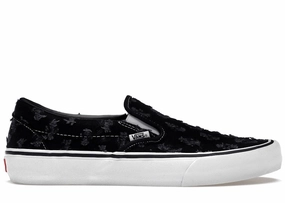 Slip On Skating Vans Slip-On Supreme Hole Punch Denim Black