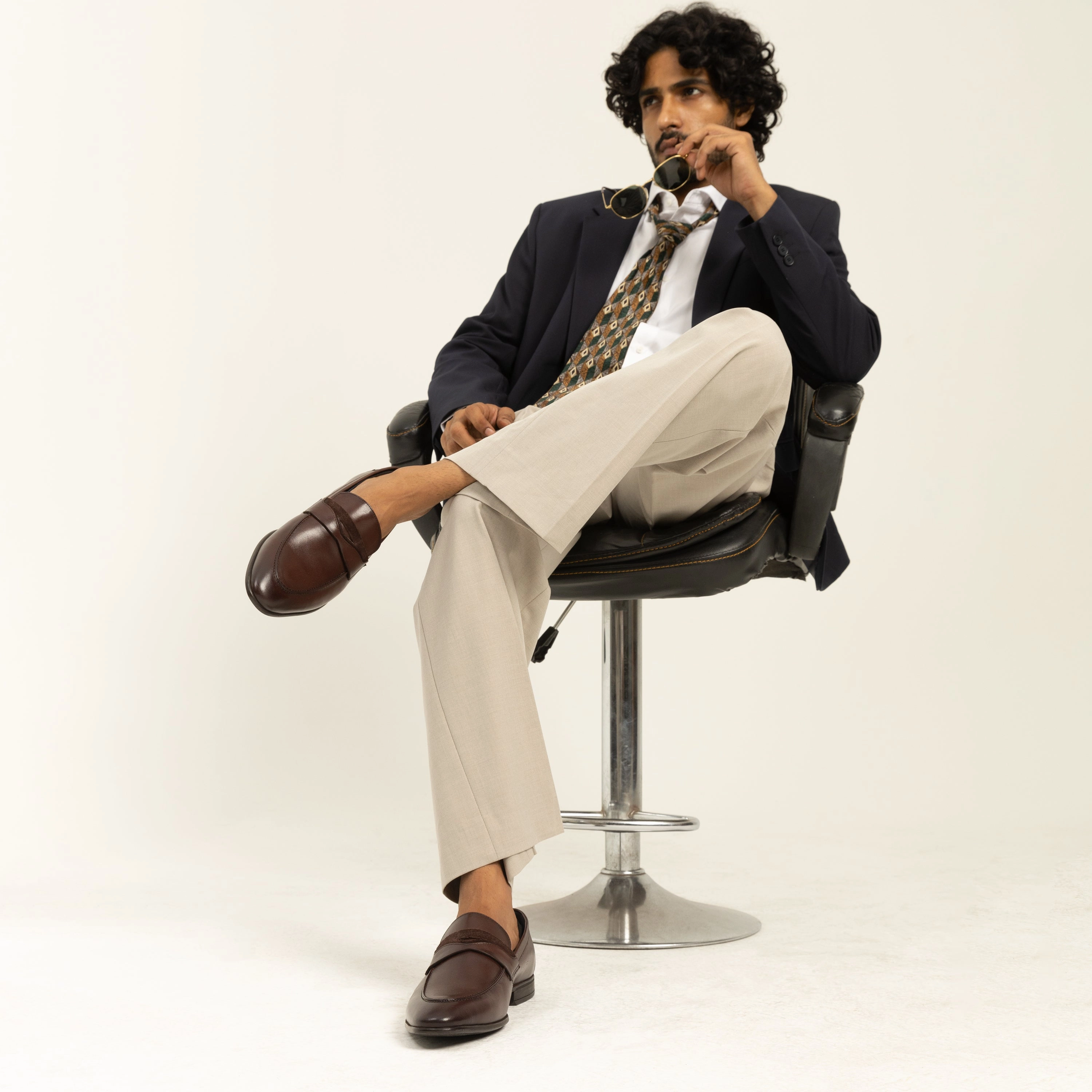 Loafers On Feet Onyx: Contemporary Brown Loafer