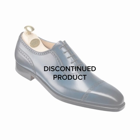 Westbourne Blue Burnished Calf Gold Glitter Oxfords
