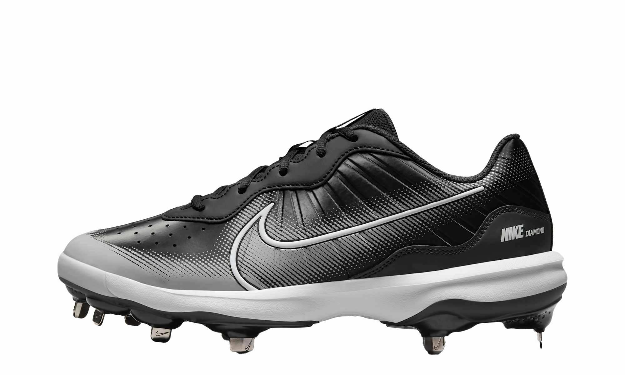 Kangaroo Skin Soccer Cleats Alpha Huarache Varsity 4 Low "Black Dark Smoke Grey"